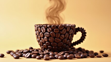 Steaming coffee cup coffee shop photography warm atmosphere close-up aroma and comfort