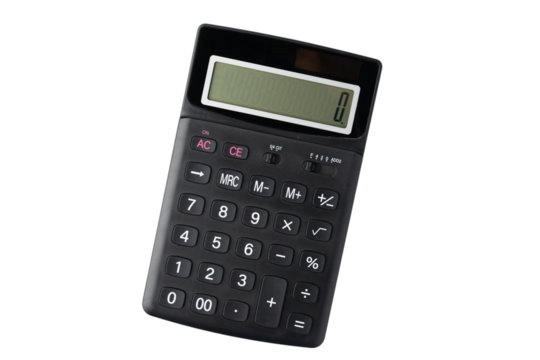 透明背景（png）に電卓