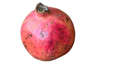 Pomegranate Isolated on a White Background with Copy Text Space. Exotic Fruit Element for Health Posters, Nutrition Themes, and Nature-Inspired Designs. PNG File