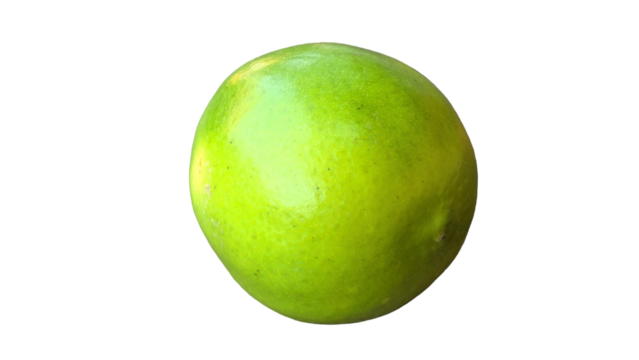 Sweet Lime Isolated on a White Background with Copy Text Space. Citrus Fruit Element for Refreshment Posters, Health Themes, and Nature-Inspired Designs. PNG File