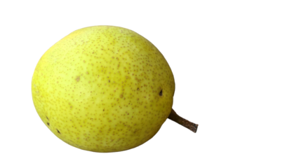 Pear Fruit Isolated on a White Background with Copy Text Space. Fresh Fruit Element for Health Posters, Nutrition Themes, and Nature-Inspired Designs. PNG File