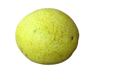 Pear Fruit Isolated on a White Background with Copy Text Space. Fresh Fruit Element for Health Posters, Nutrition Themes, and Nature-Inspired Designs. PNG File