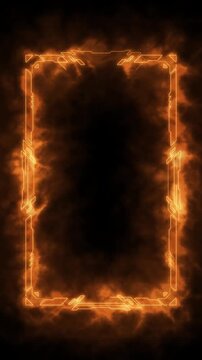 fiery explosion frame green screen background