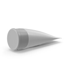 Monochrome Cosmetic Tube Packaging Mockup, 3d Png, transparent background