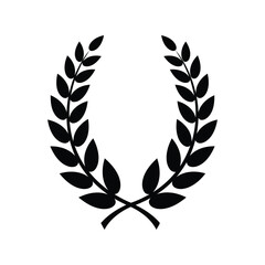 Obraz premium Classic laurel wreath symbol of victory achievement and honor for award ceremonies vector