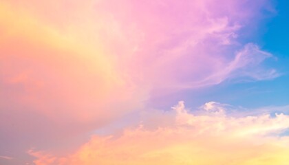 Obraz premium Pastel sunset cloudscape