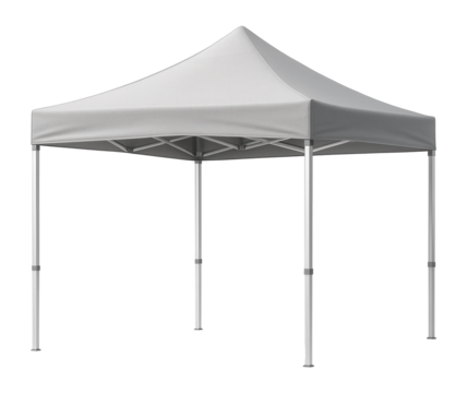 Lightweight collapsible gazebo with an aluminum frame and UV-resistant fabric, perfect for an apartment balcony to provide shade in the summer.