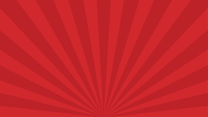 赤の放射線状の横長背景素材