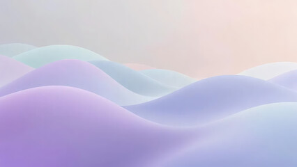 Hypnotic Abstract Waves in Soft Pastel Gradients