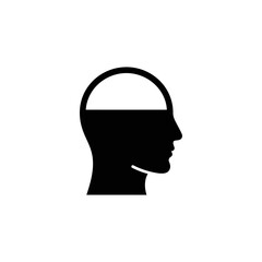 mindful breathing encouraging relaxation depicted as filling a head silhouette representing stress relief and mental wellbeing perfect for wellness websites