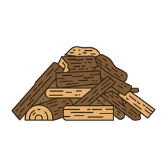 pile of firewood logs neatly stacked for a cozy campfire or home heating evoking rustic charm and sustainable wood fuel perfect for nature blog backgrounds