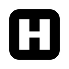 Obraz premium Hospital Icon Symbol