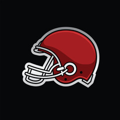 American football helmet abstract logo modern style