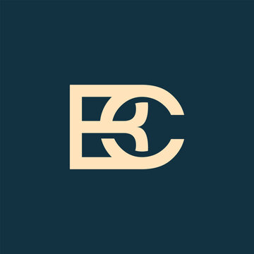 bc letters logo vector simple modern