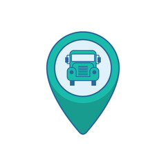 bus abstract logo modern style