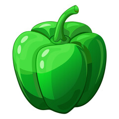 vector illustration of green pepper