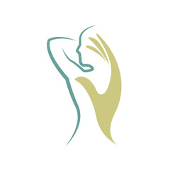 massage abstract logo modern style