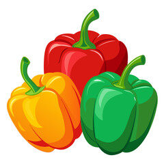 red and yellow peppers
