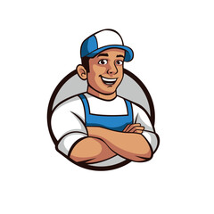 repairman abstract logo modern style