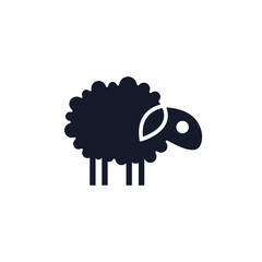 sheep abstract logo modern style