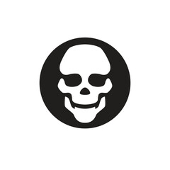 skull bone abstract logo modern style