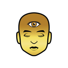 third eye abstract logo modern style