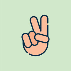 illustration of the icon always peace and stop war