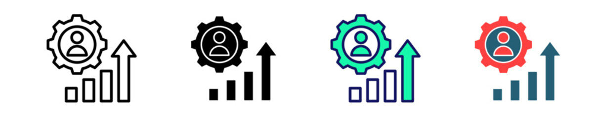 Personal Development  Icon Set Multiple Style Collection