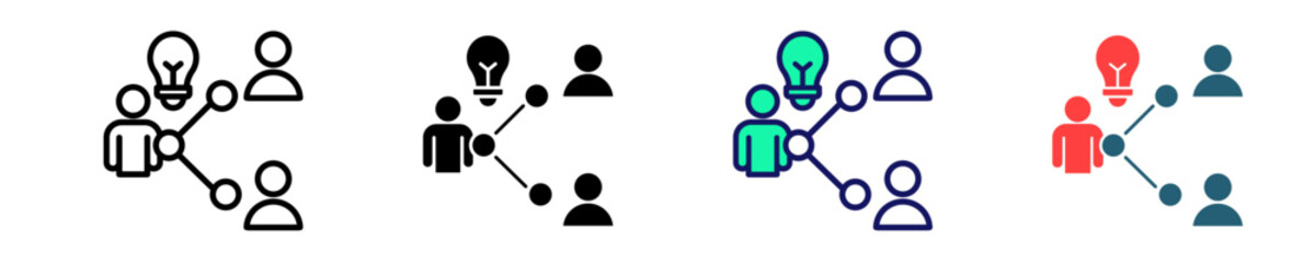 Experience Sharing  Icon Set Multiple Style Collection