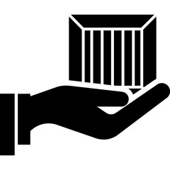 hand with barcode