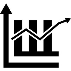 Chart icon with graph