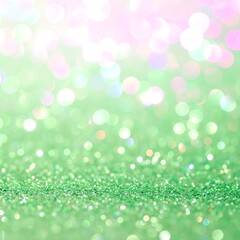 Soft green and pink bokeh background