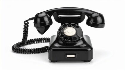 old black telephone