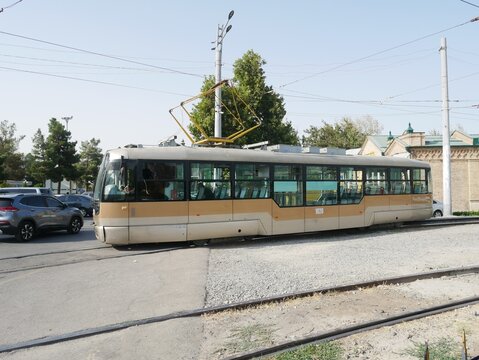 ウズベキスタン・サマルカンドの路面電車