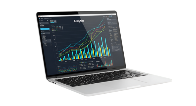 laptop with the word sale - Powered by Adobe