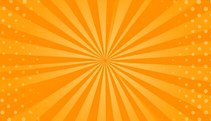 Fototapeta premium Orange comic style burst background.