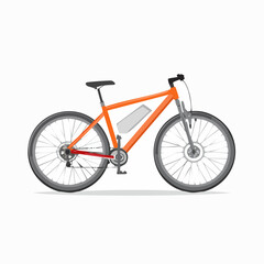 Fototapeta premium bicycle isolated on white background