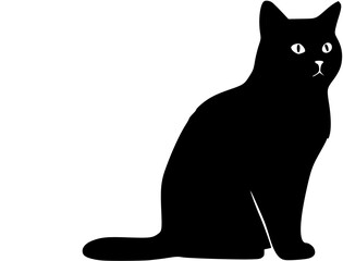  silhouette cat logo