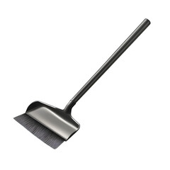 Professional Realistic Metal Dustpan on White Background