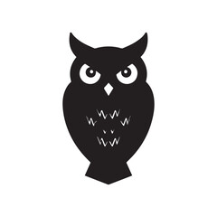 Modern creative owl symbol logo representing wisdom knowledge and intelligence