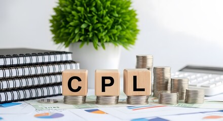 Cost Per Lead Business Marketing Concept