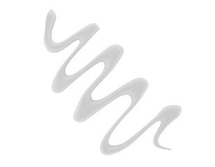 milk splash isolated on white background. 3d render