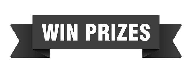 win prizes ribbon isolated on transparent background. win prizes ribbon