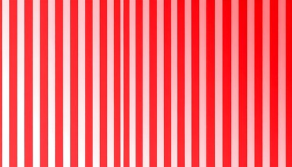 Red and white vertical striped background.