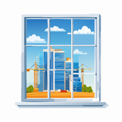 An open window with a view of the sky and clouds, creating a sense of freedom and new possibilities