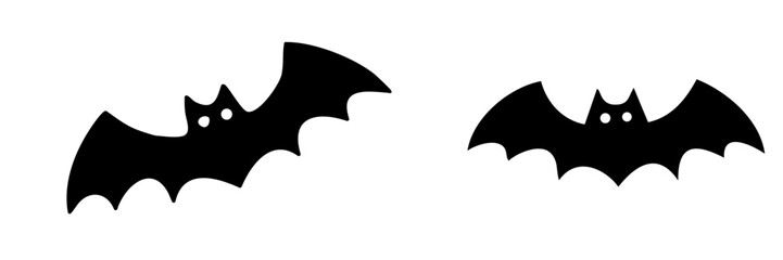 halloween bat vector,black silhouette of bats,black and white