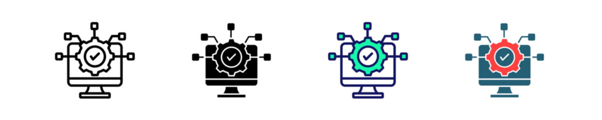 System Integration  Icon Set Multiple Style Collection