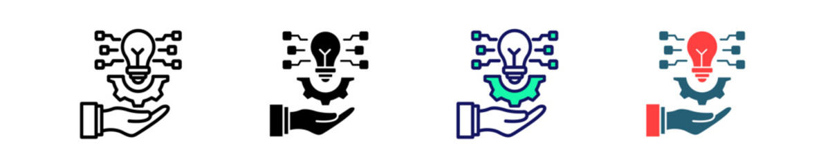 Technology Adoption  Icon Set Multiple Style Collection