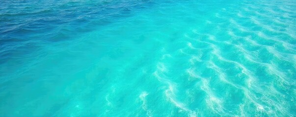 Serene Turquoise Ocean Water Perfect Summer Vacation Backdrop for Websites, Travel Brochures, and Presentations