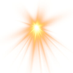 Obraz premium Magic Orange Light Show with Laser Rays, Disco Glare, and Futuristic Sparkle Effects